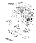 Page F Diagram and Parts List for 13AT674G401 1997 Yard Man Lawn Tractor